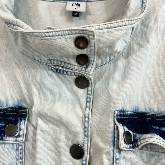 Cabi Women’s Denim Jacket Sz Large Gorgeous Pre-Owned Condition - Picture 4 of 7